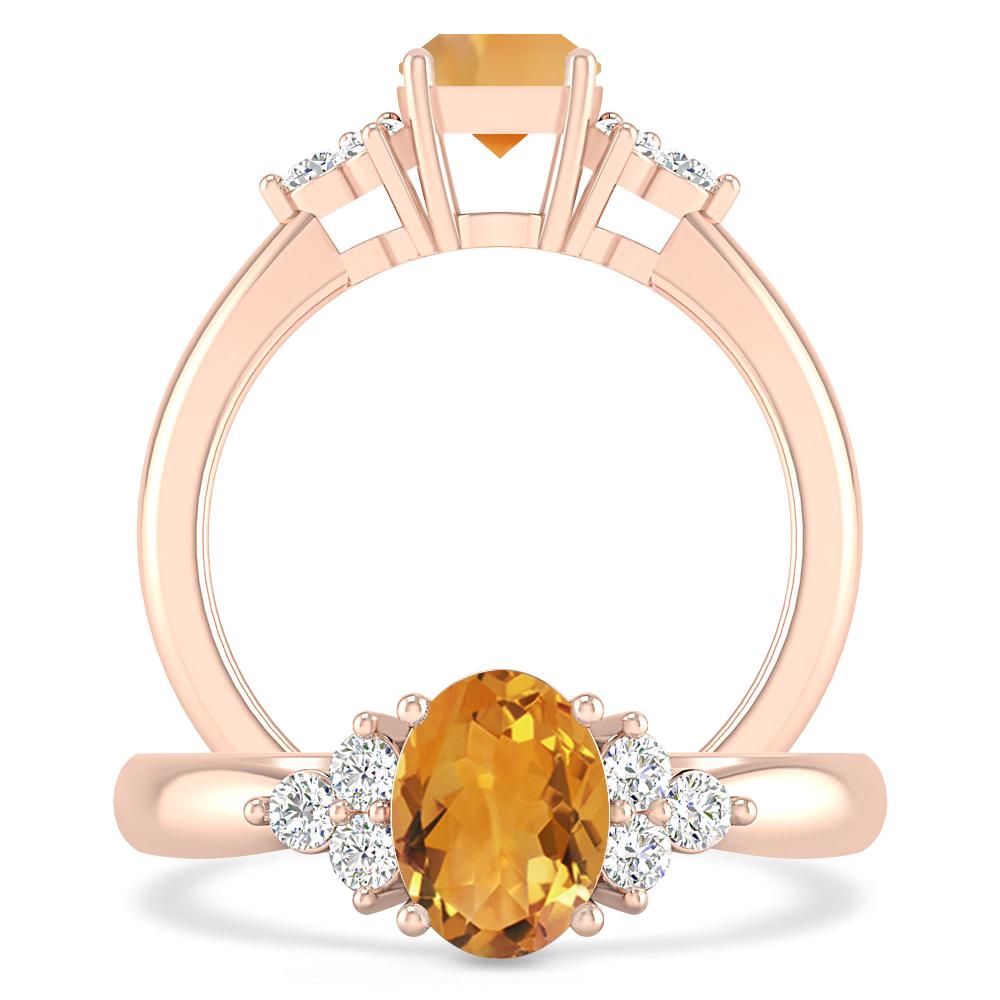 Rose Gold - Citrine