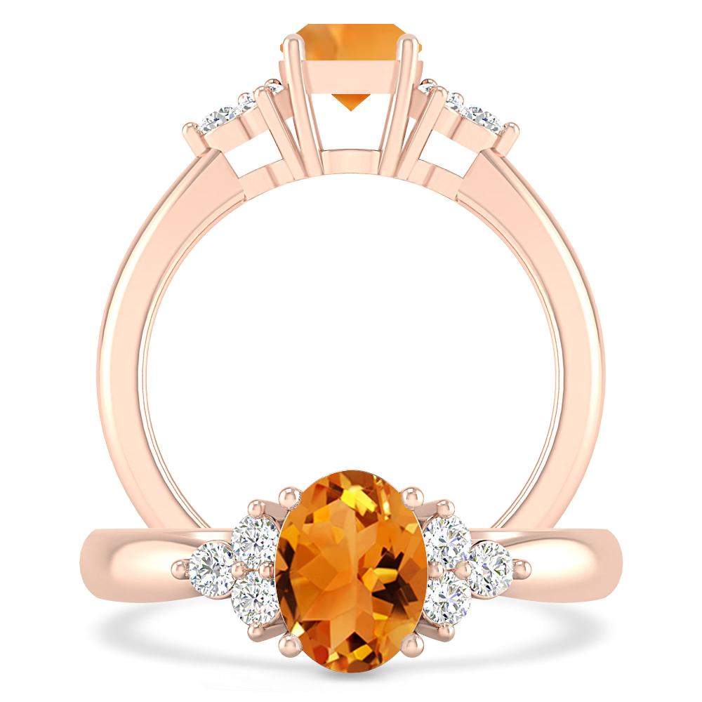 Rose Gold - Citrine