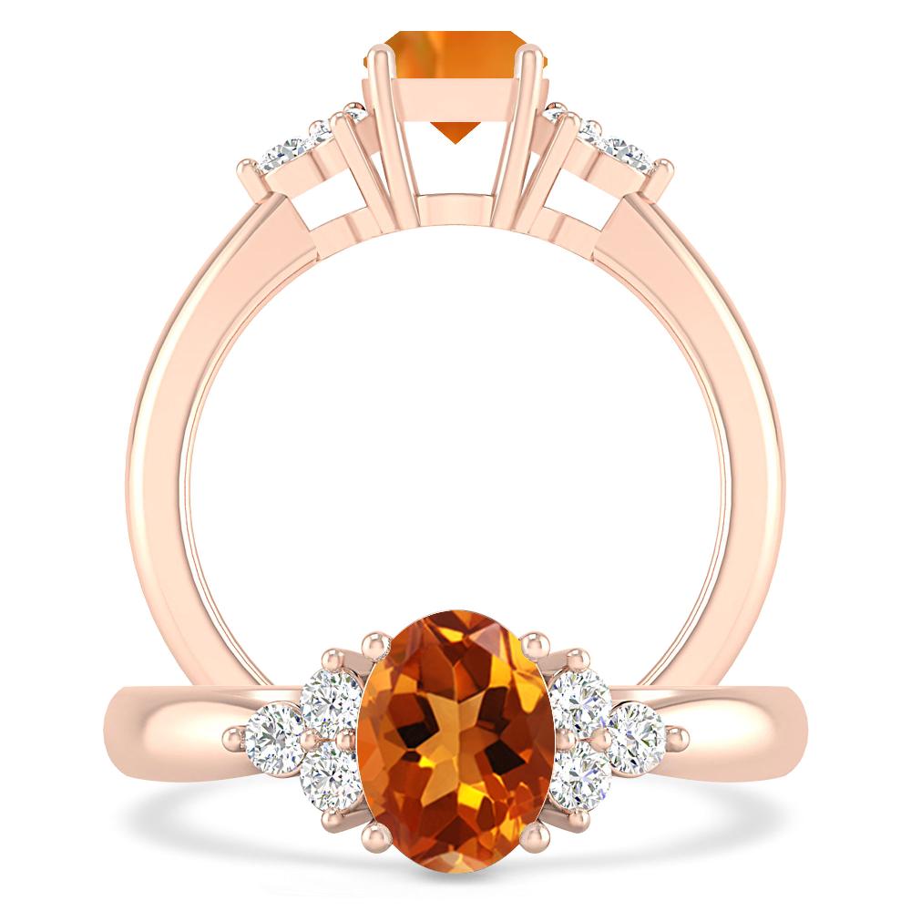 Rose Gold - Citrine