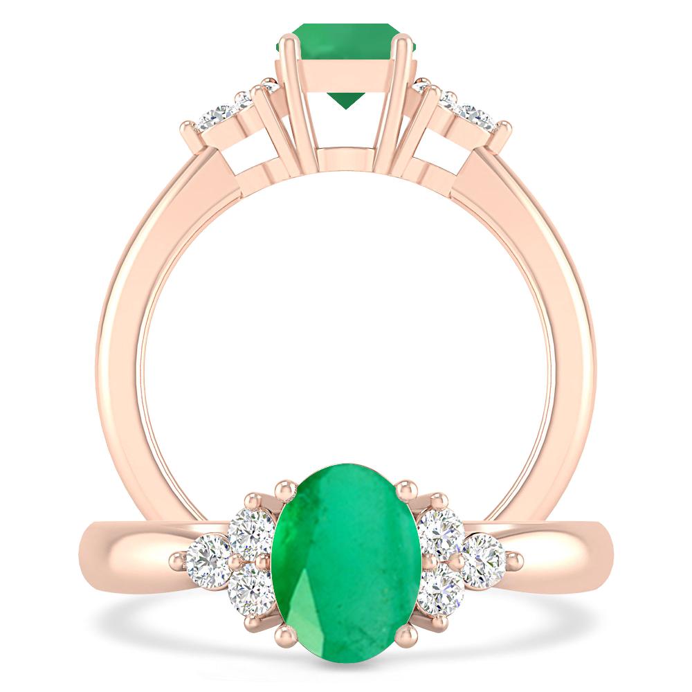 Rose Gold - Emerald