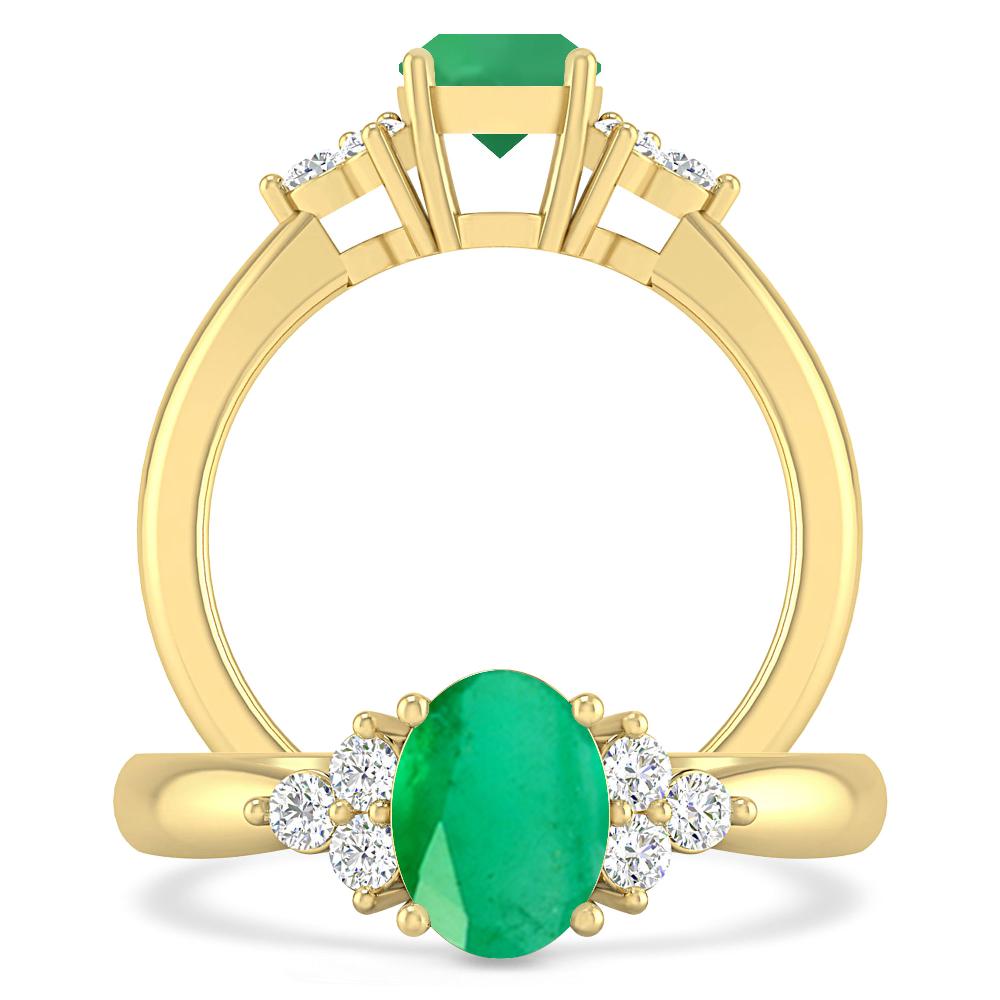 Yellow Gold - Emerald