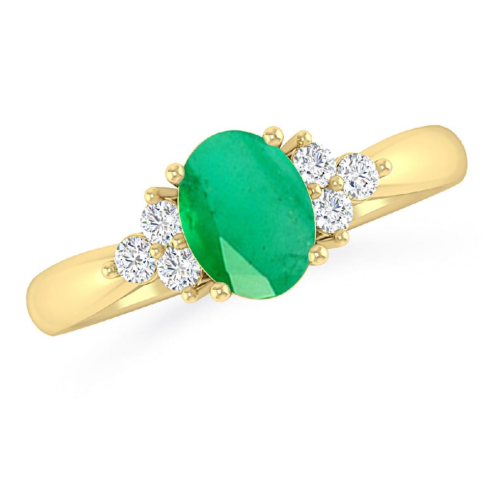 Yellow Gold - Emerald