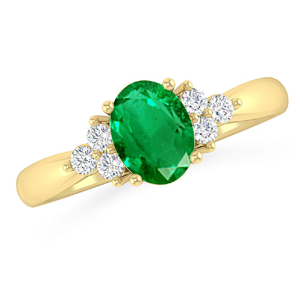 Yellow Gold - Emerald