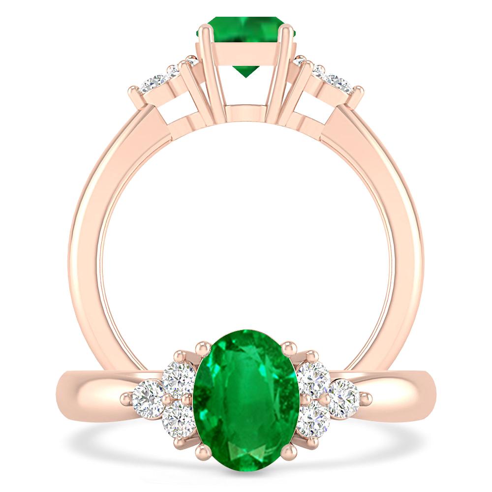 Rose Gold - Emerald