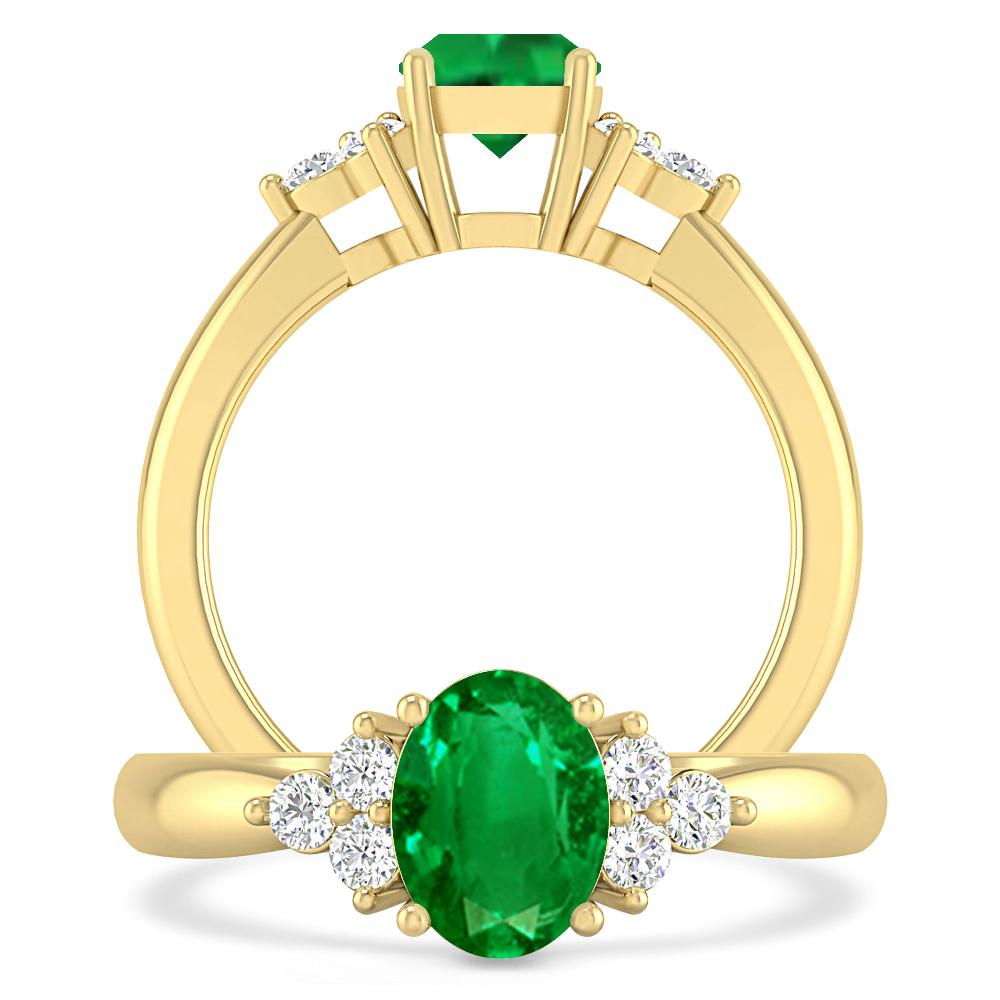 Yellow Gold - Emerald