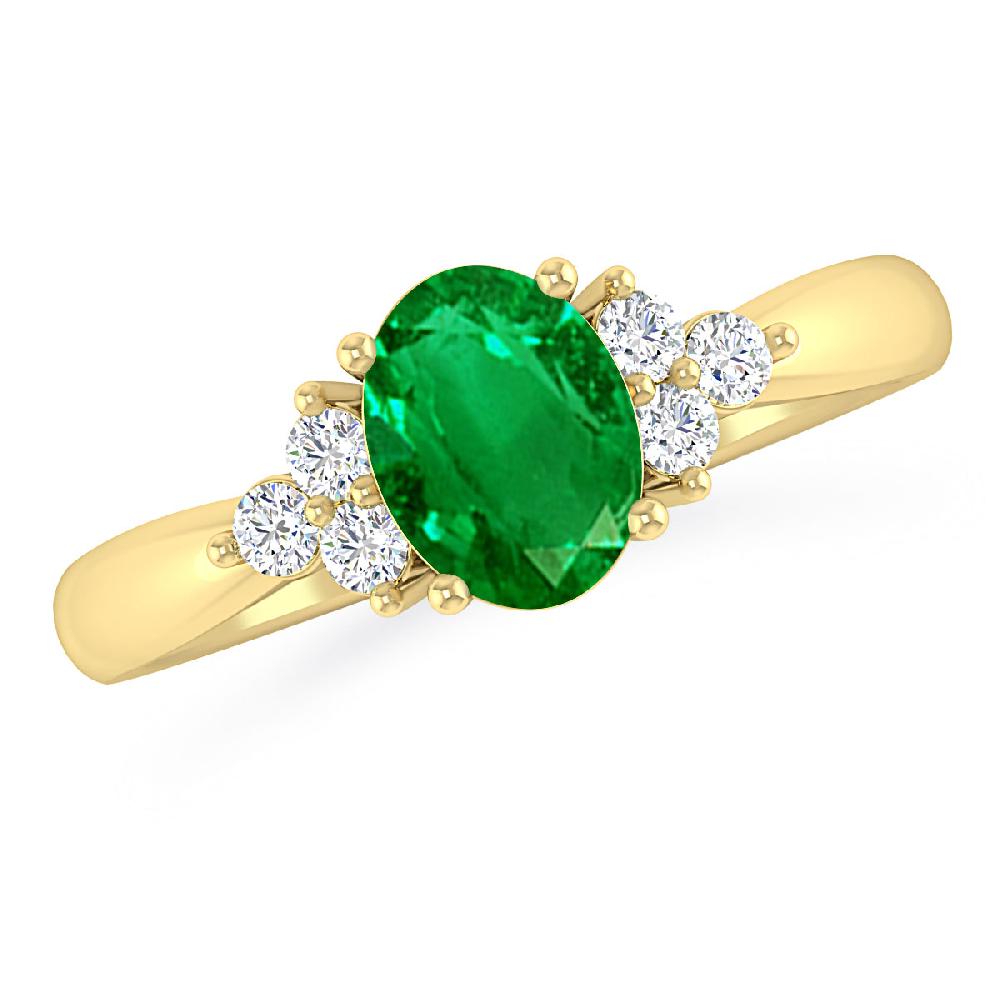 Yellow Gold - Emerald