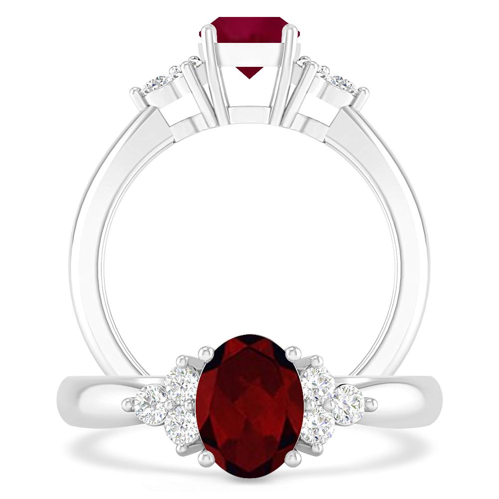 White Gold - Garnet