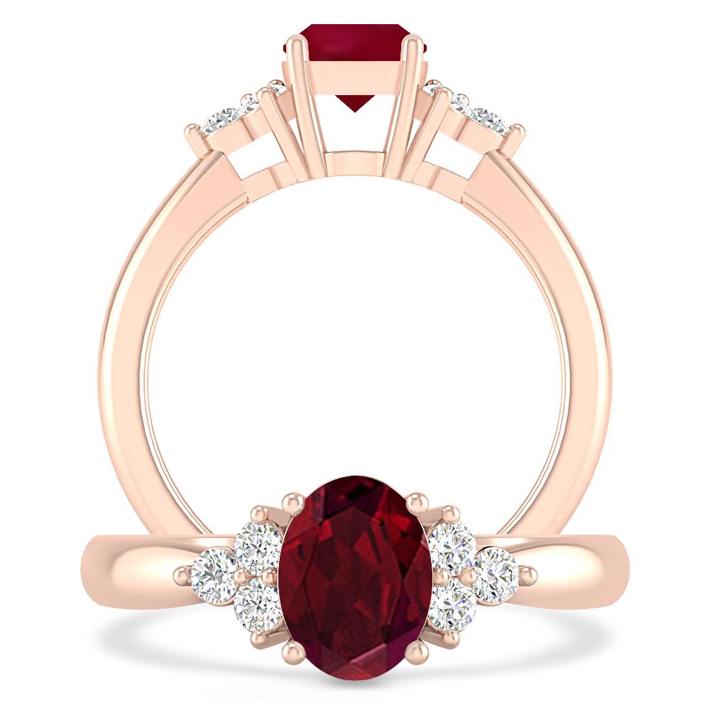 Rose Gold - Garnet