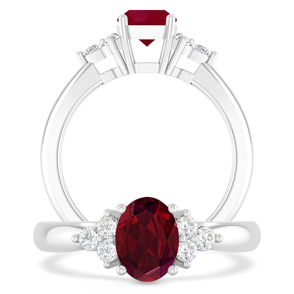 White Gold - Garnet