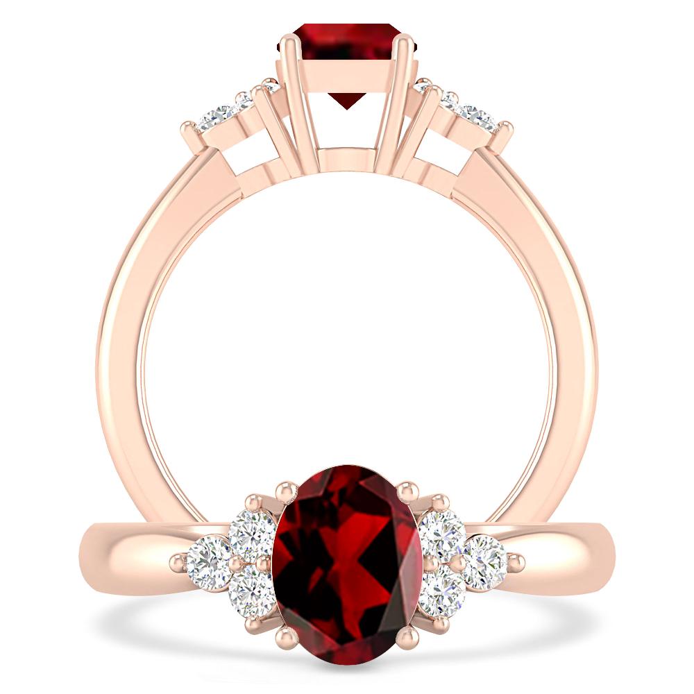 Rose Gold - Garnet