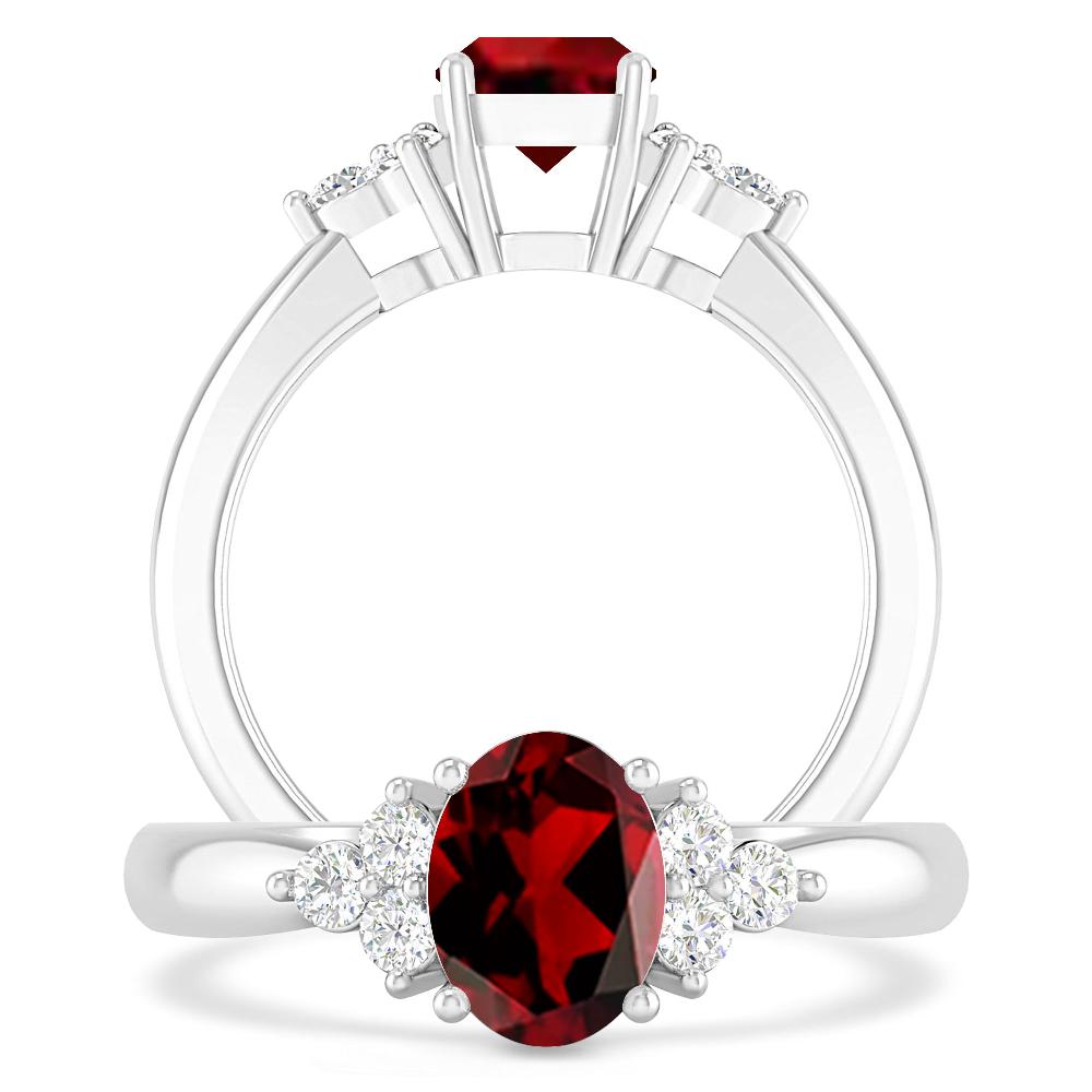 White Gold - Garnet