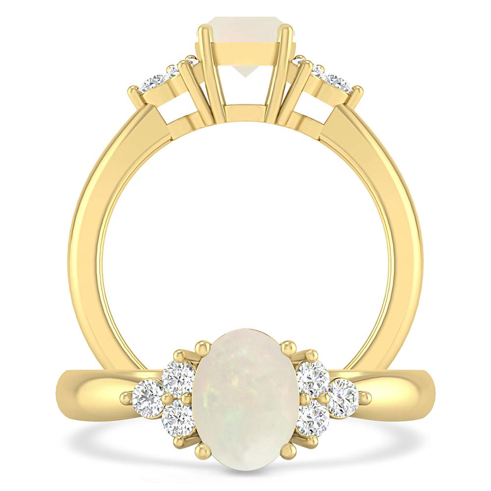 Yellow Gold - Opal