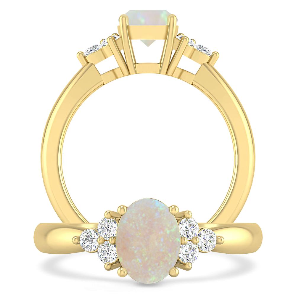 Yellow Gold - Opal