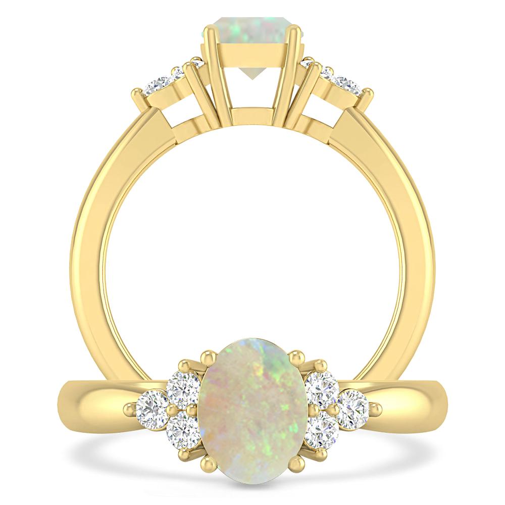 Yellow Gold - Opal