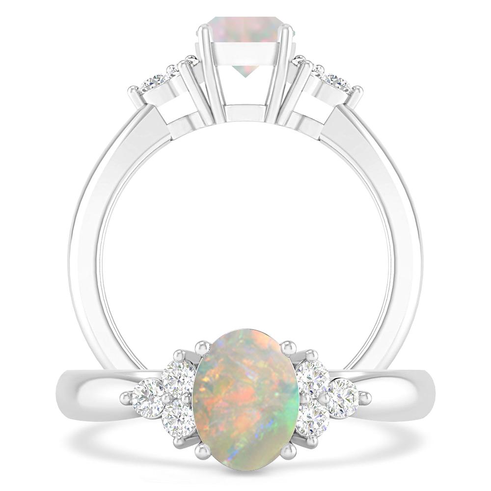 White Gold - Opal