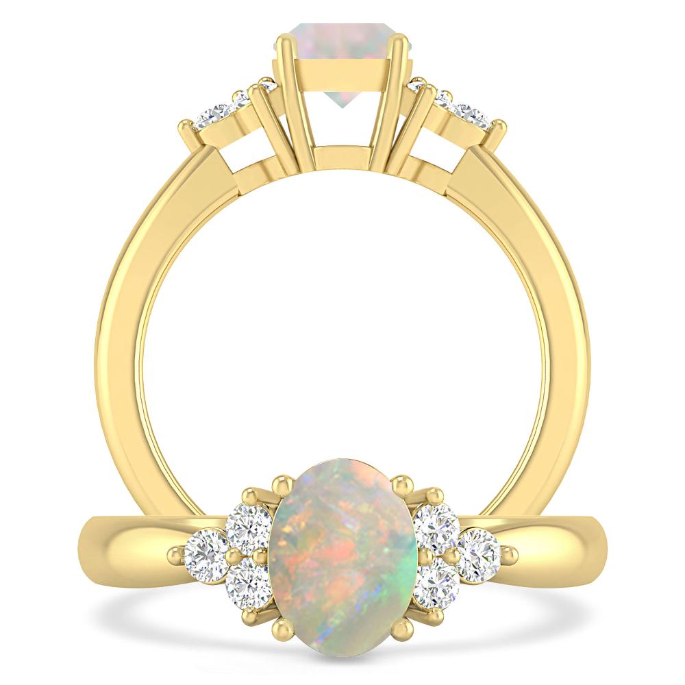 Yellow Gold - Opal