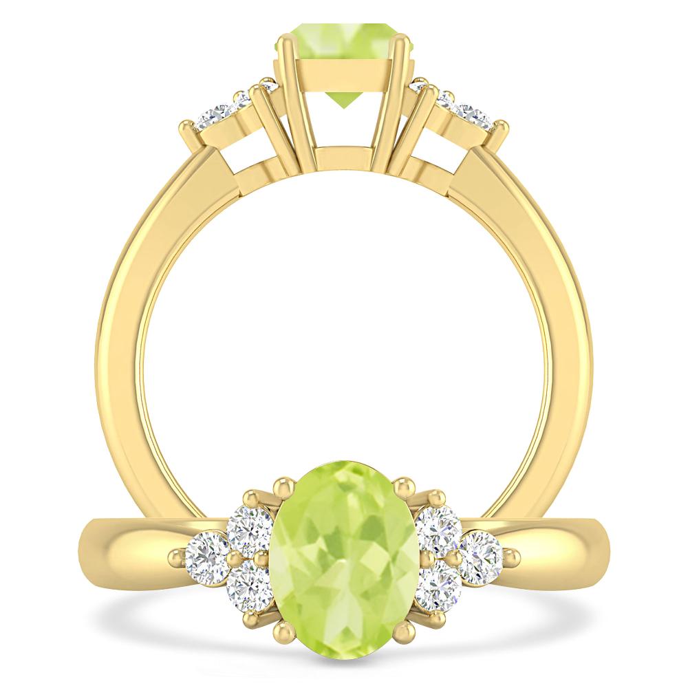 Yellow Gold - Peridot