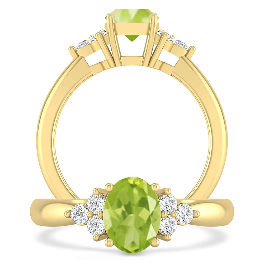 Yellow Gold - Peridot