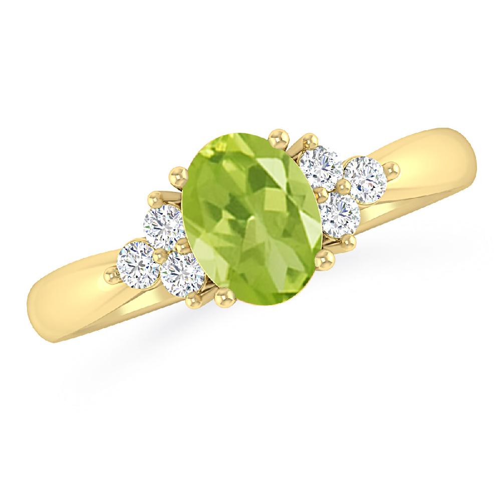 Yellow Gold - Peridot