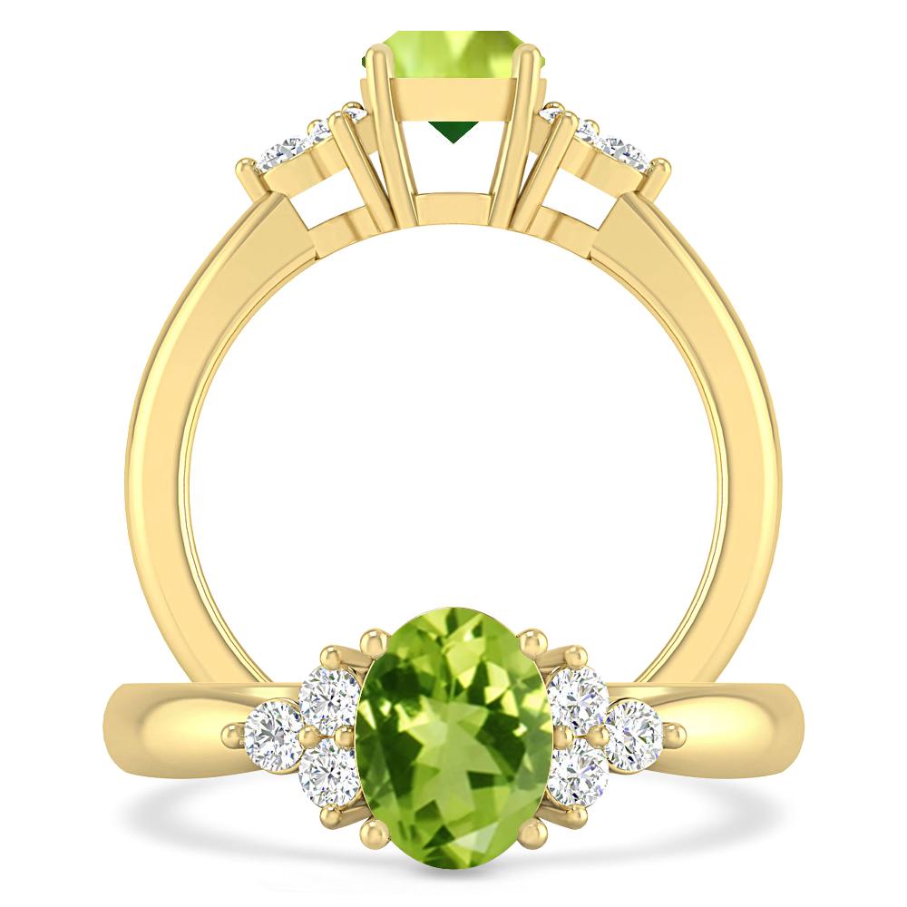 Yellow Gold - Peridot