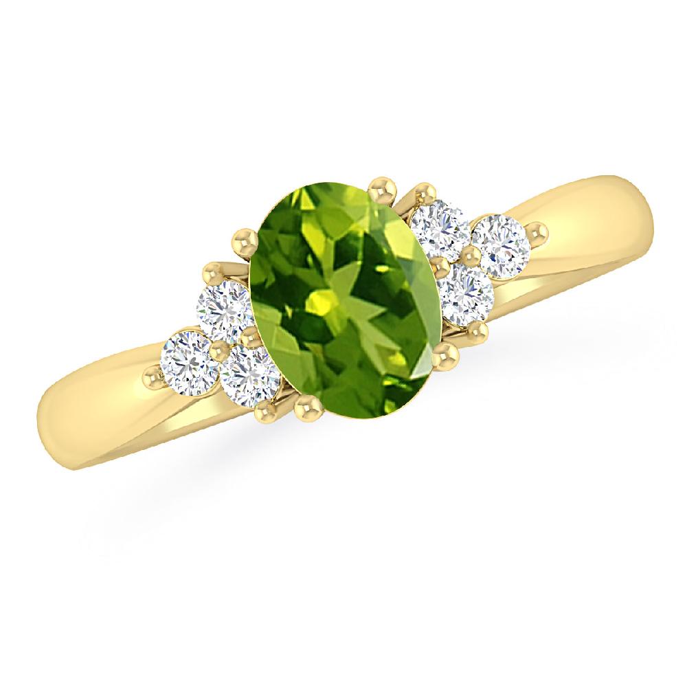 Yellow Gold - Peridot