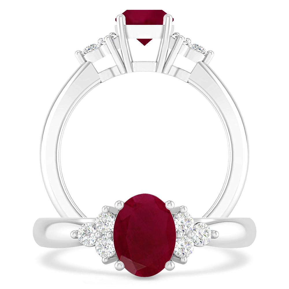 White Gold - Ruby