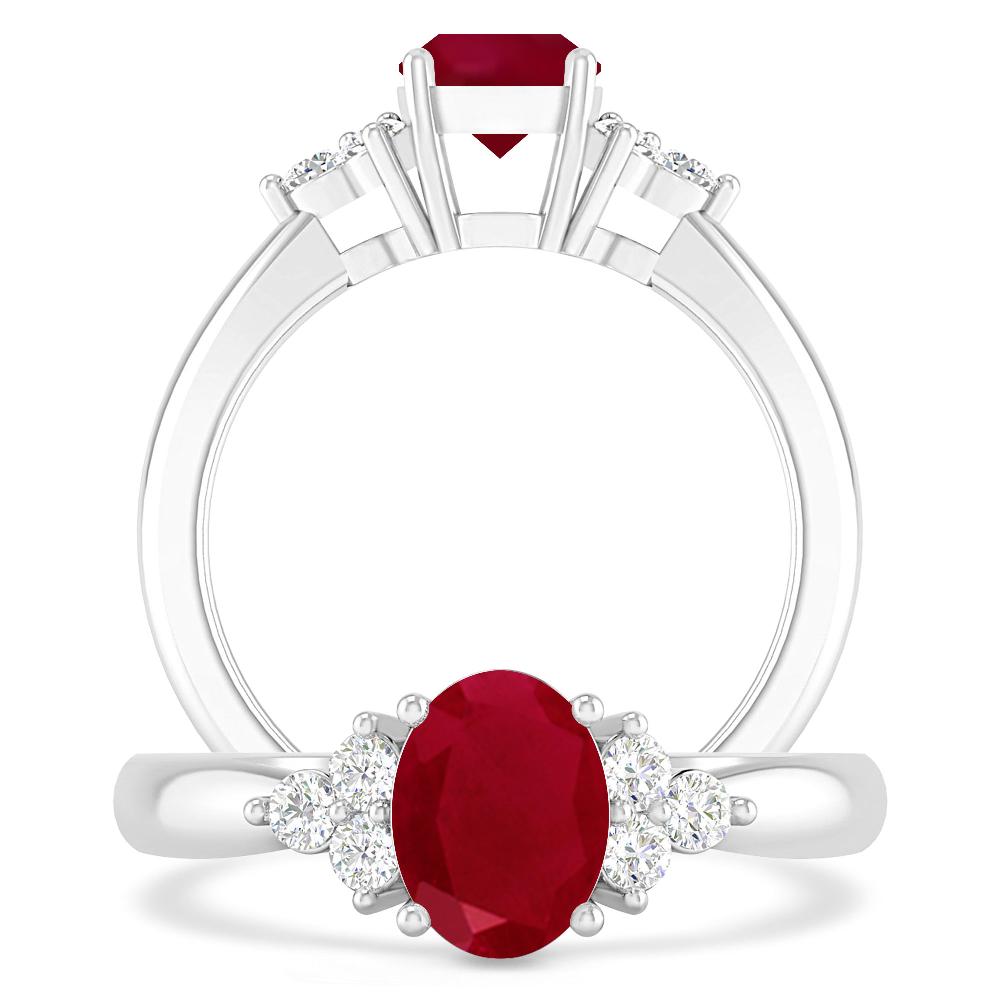 White Gold - Ruby