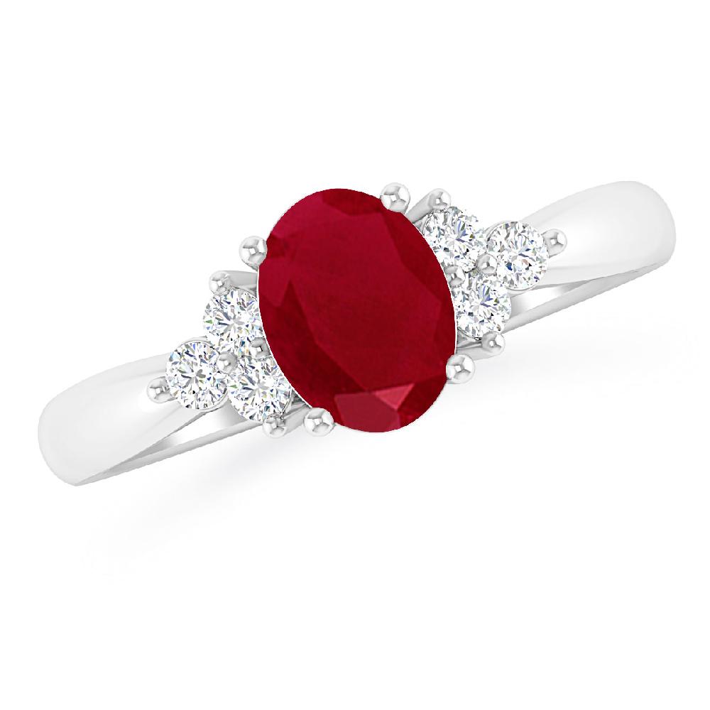 White Gold - Ruby