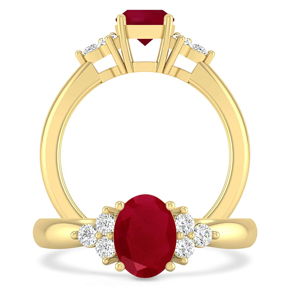 Yellow Gold - Ruby