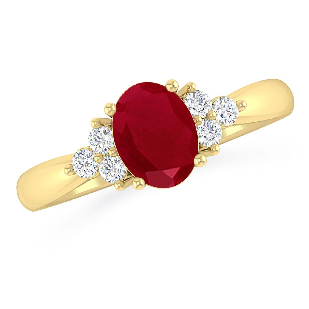 Yellow Gold - Ruby