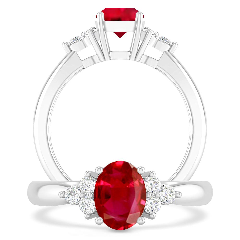 White Gold - Ruby