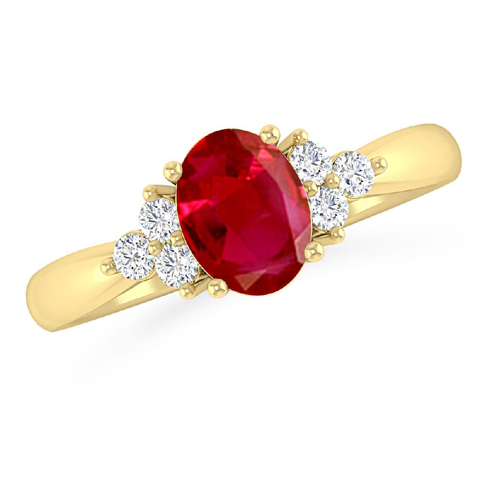 Yellow Gold - Ruby