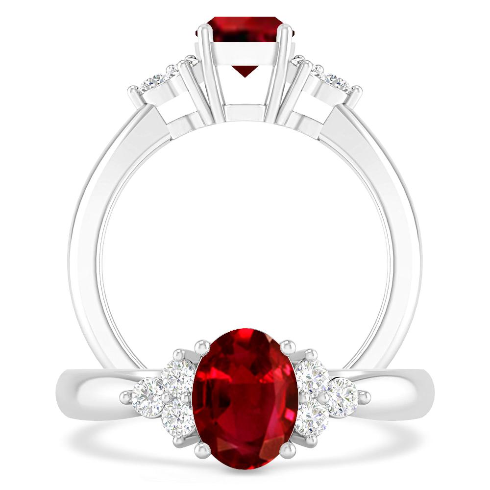 White Gold - Ruby