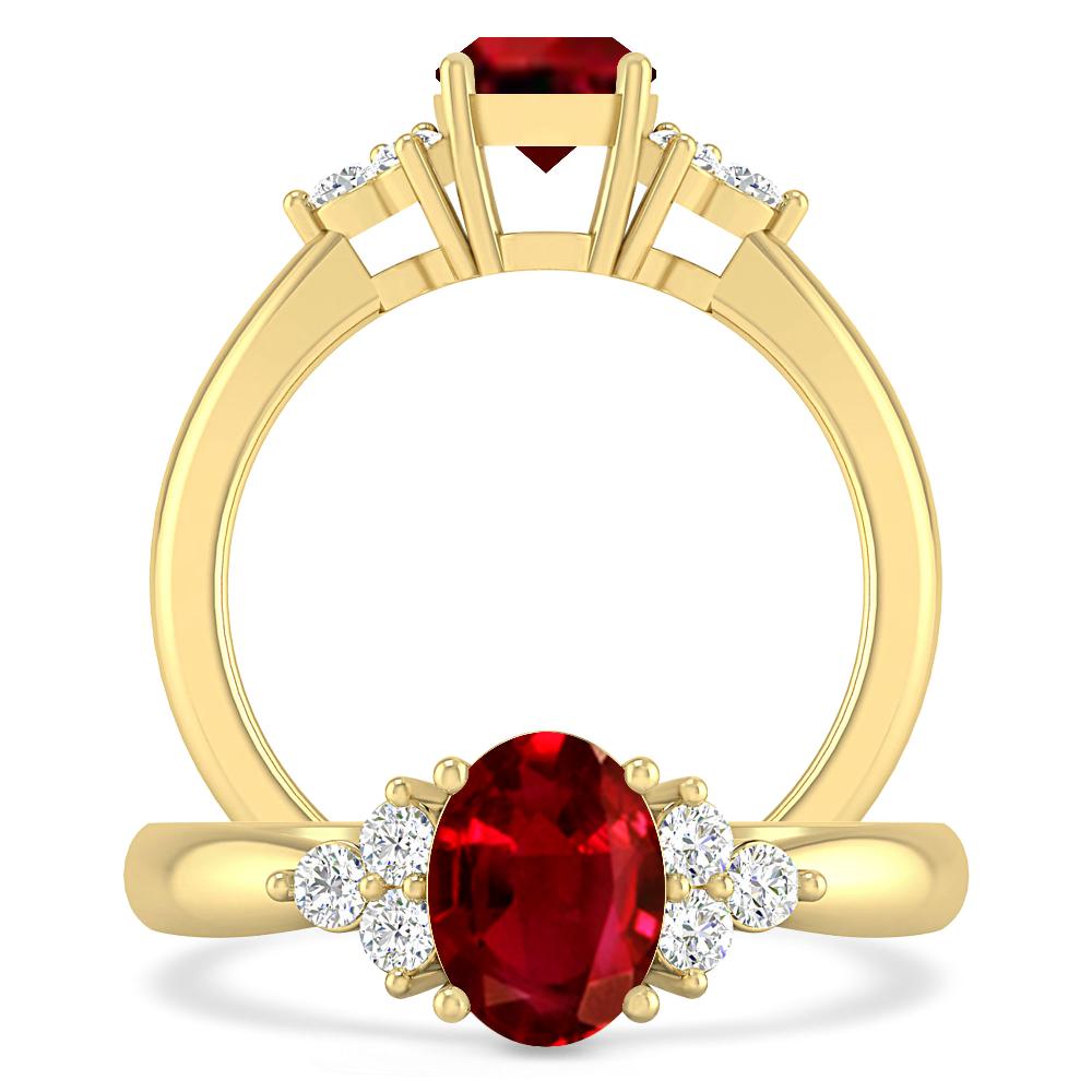 Yellow Gold - Ruby