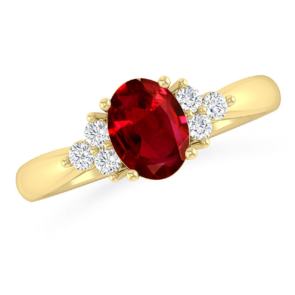 Yellow Gold - Ruby