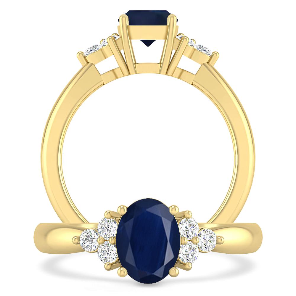 Yellow Gold - Sapphire