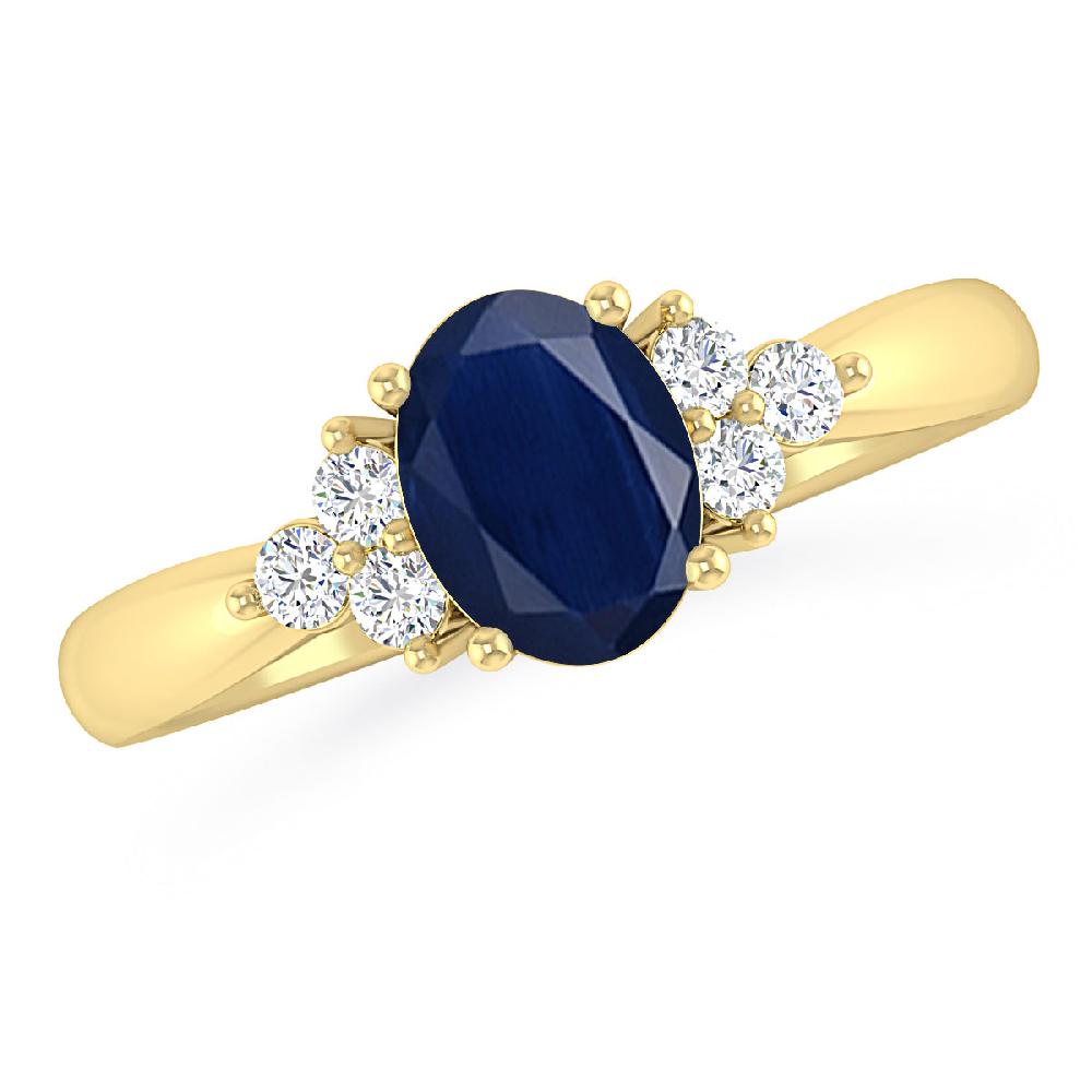 Yellow Gold - Sapphire