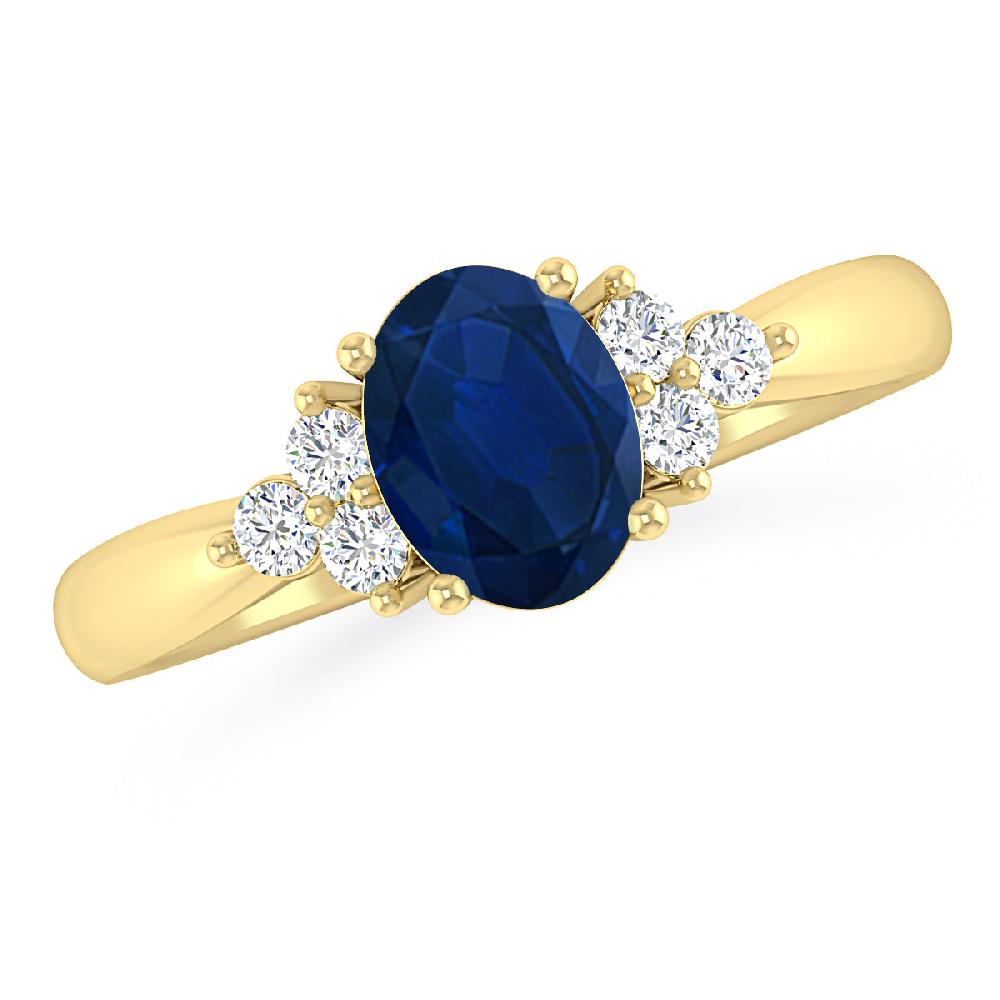 Yellow Gold - Sapphire