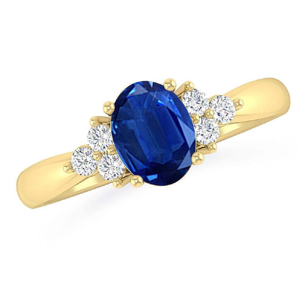 Yellow Gold - Sapphire