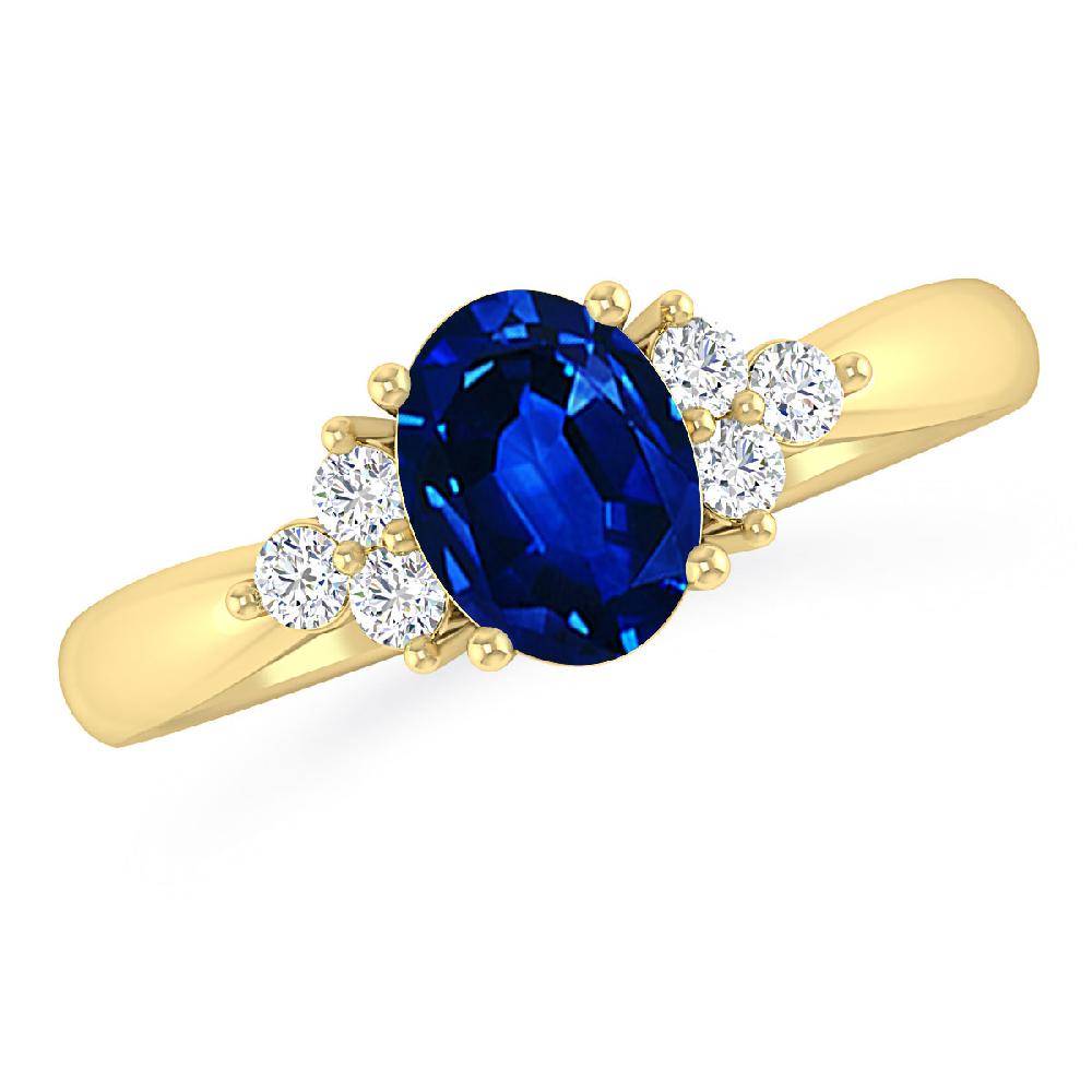 Yellow Gold - Sapphire