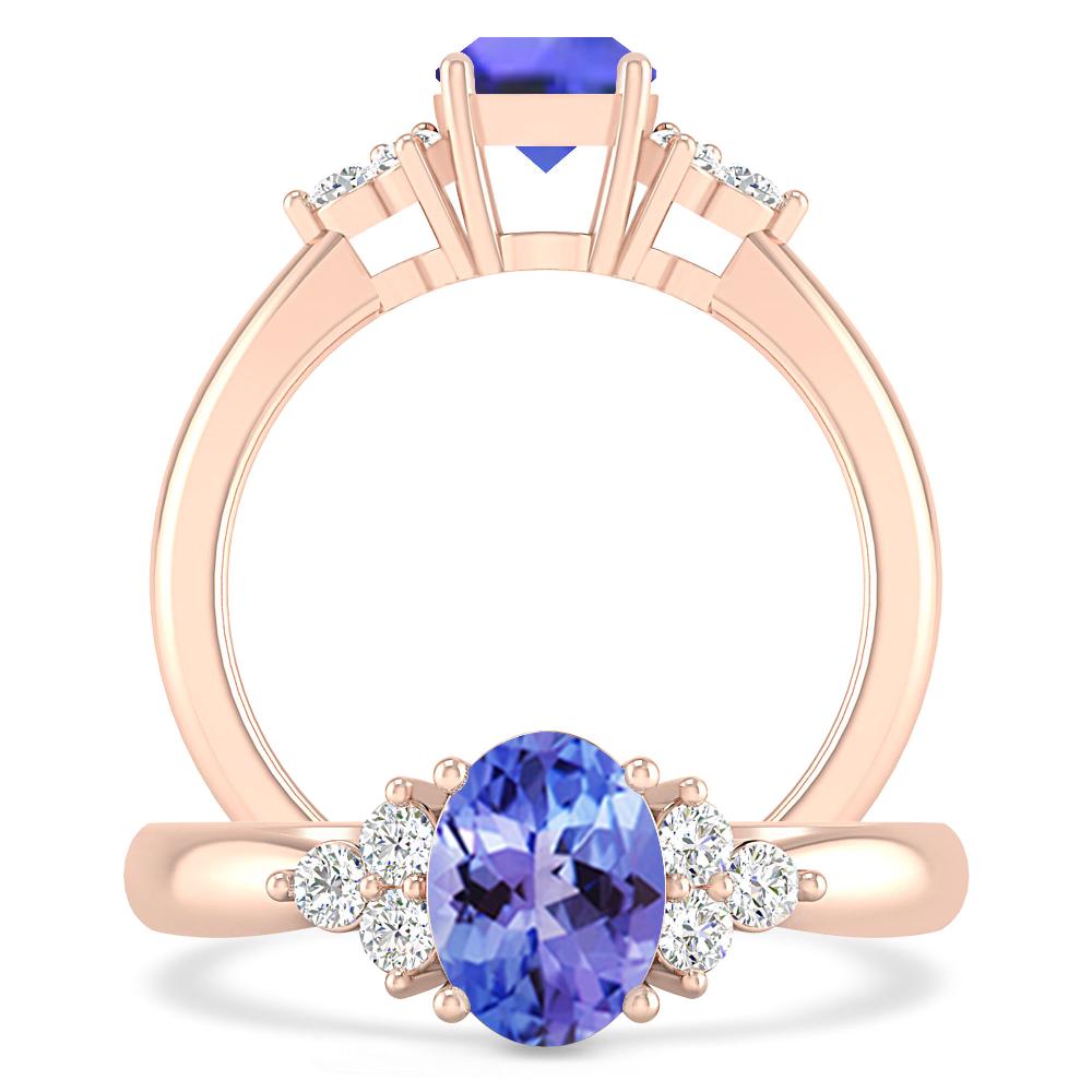 Rose Gold - Tanzanite