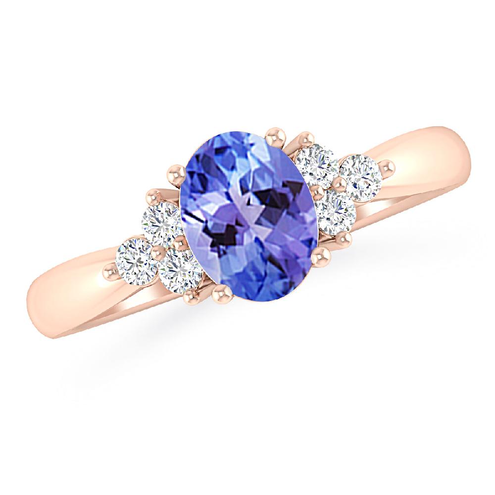 Rose Gold - Tanzanite