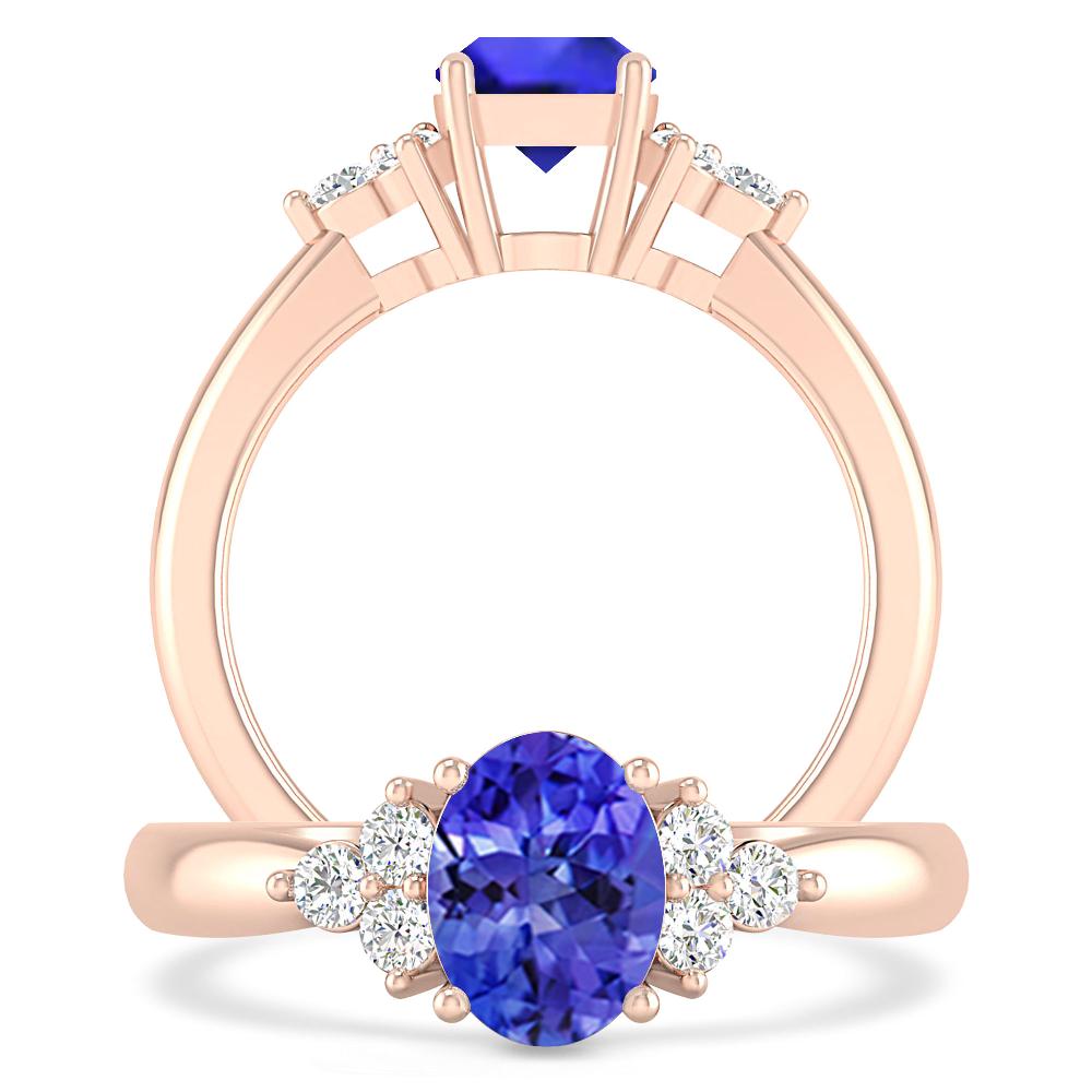 Rose Gold - Tanzanite