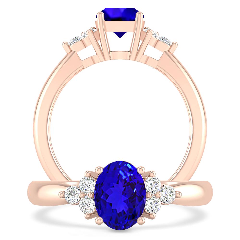 Rose Gold - Tanzanite