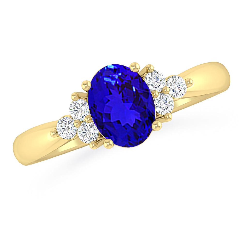 Yellow Gold - Tanzanite