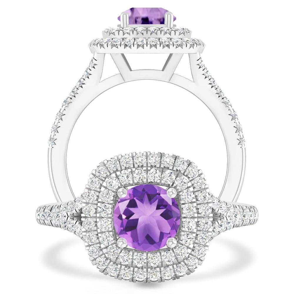 White Gold - Amethyst