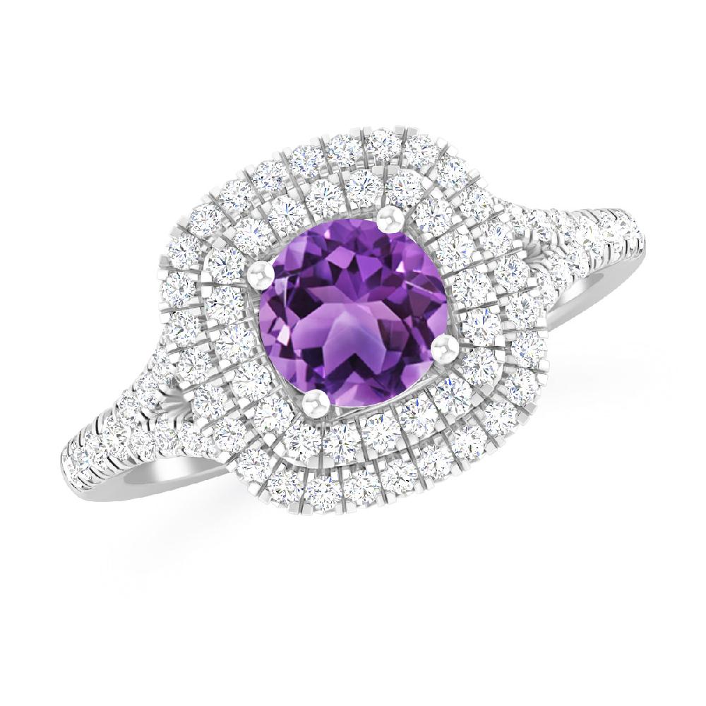 White Gold - Amethyst