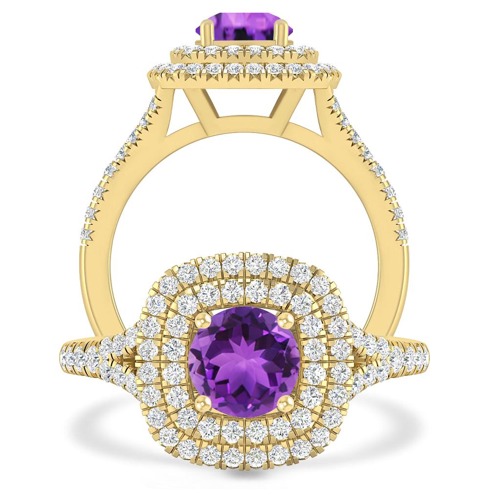 Yellow Gold - Amethyst