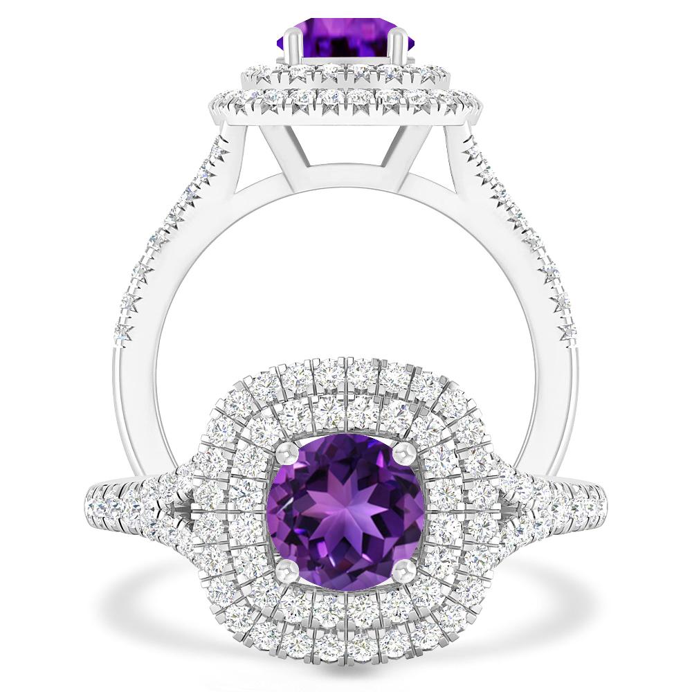 White Gold - Amethyst