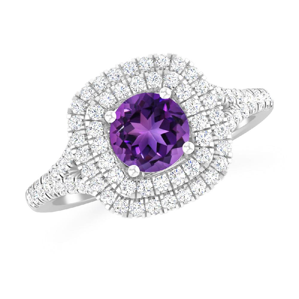 White Gold - Amethyst